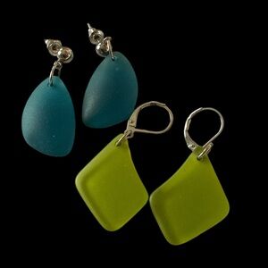 Seaglass Earrings 2 pair